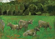 Cows at Pasture - Грегуар Мишонц