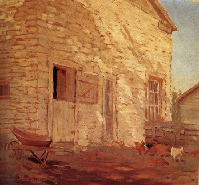 Old Stone Barn, 1919 - Grant Wood