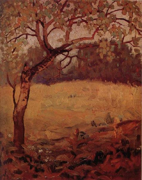 The shaking Poplar, 1917 - Grant Wood