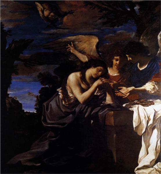 Magdalen and Two Angels, 1622 - Giovanni Francesco Barbieri