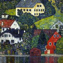 Houses at Unterach on the Attersee - Gustav Klimt