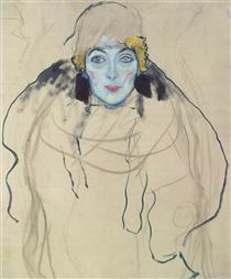 Portrait of a Lady (unfinished) - Gustav Klimt