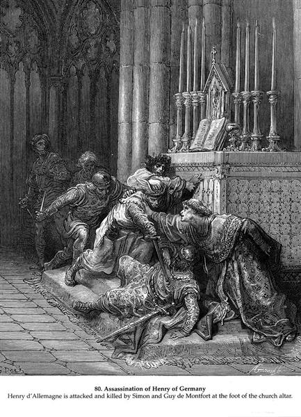 Assassinato de Henrique VII da Germânia - Gustave Doré