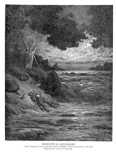 Buonconte Da Montefeltro - Gustave Doré