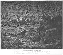 A Visão de Daniel das Quatro Bestas - Gustave Doré