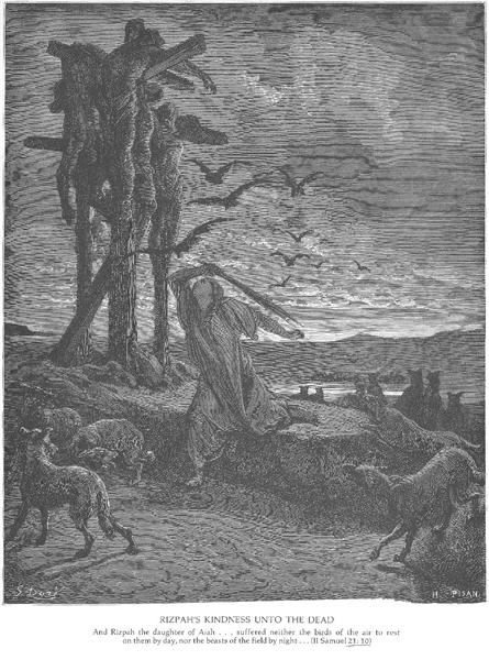 Bondade de Rispa para com os Mortos - Gustave Doré