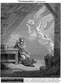 A Anunciação - Gustave Doré