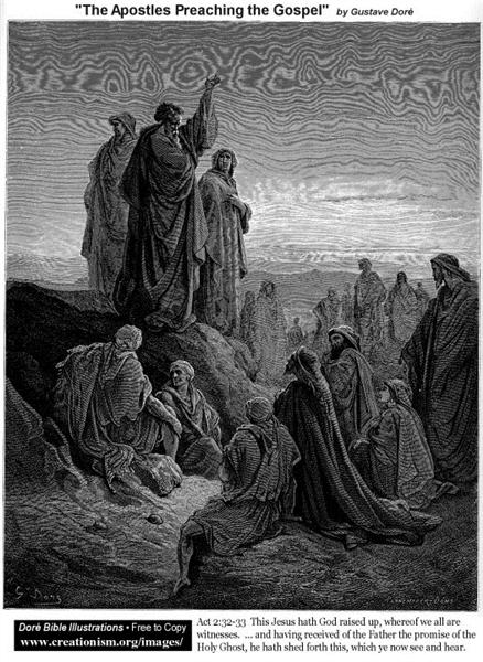The Apostles Preaching The Gospel - Gustave Dore