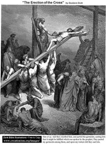 The Erection Of The Cross - Gustave Dore