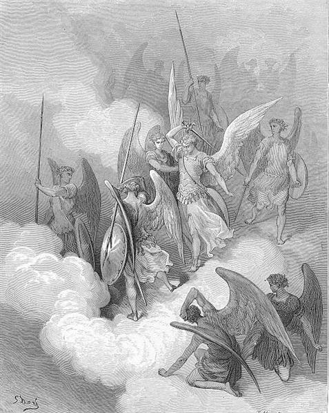 This greeting on thy impious crest receive - Gustave Dore