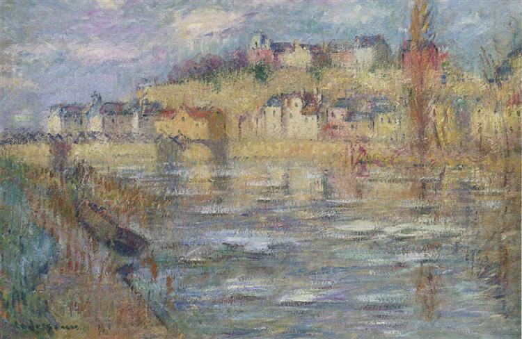 Ice on the Oise river - Gustave Loiseau