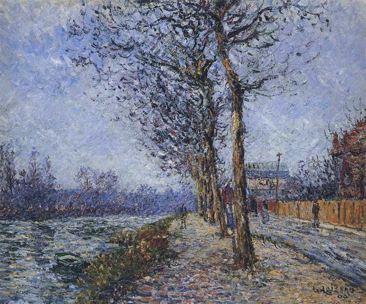 Oise at Pontoise, 1900 - Гюстав Луазо