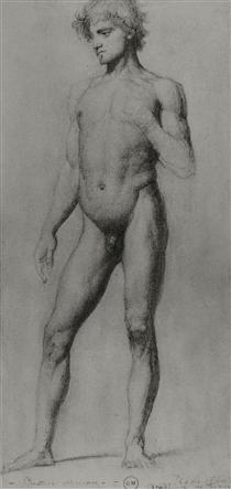 Male nude - 居斯塔夫·莫罗