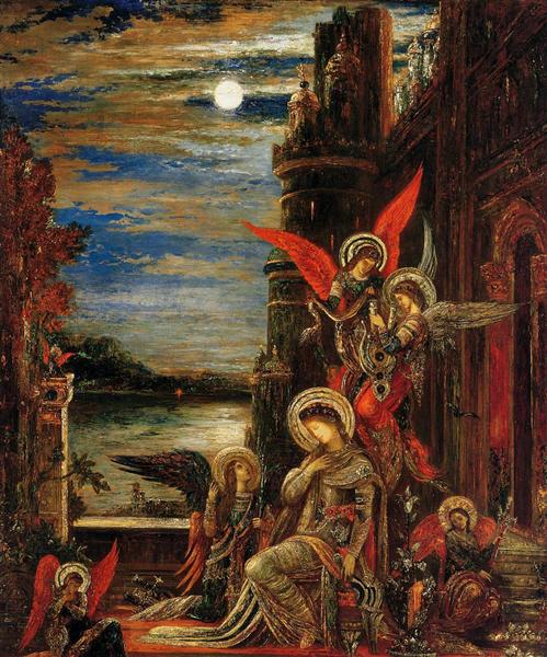 St. Cecilia (The Angels Announcing her Coming Martyrdom), 1897 - Gustave Moreau