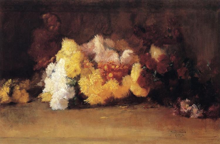 Chrysanthemums, 1887 - Гі Роуз