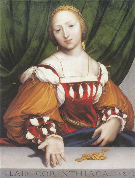 Lais Corinthiaca, 1526 - Ганс Гольбайн молодший