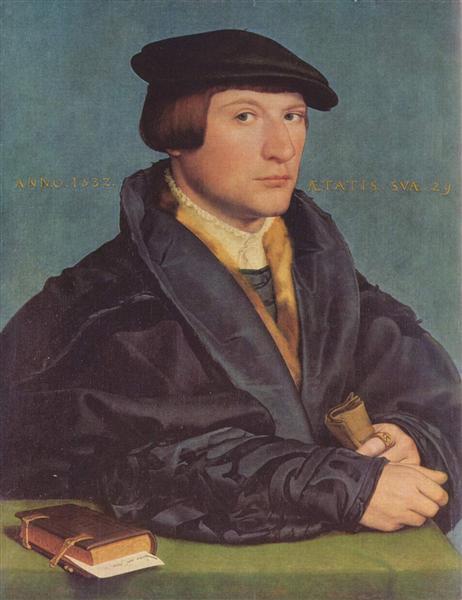 Portrait of a Member of the Wedigh Family, 1532 - Hans Holbein le Jeune