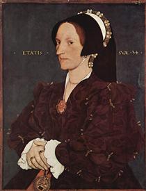 Portrait of Margaret Wyatt, Lady Lee - Ганс Гольбайн молодший