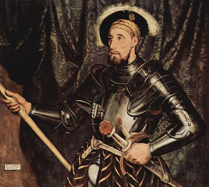 Portrait of Sir Nicholas Carew, c.1533 - 小漢斯‧霍爾拜因