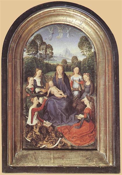 Диптих Жана де Селье (деталь), c.1475 - Ганс Мемлинг