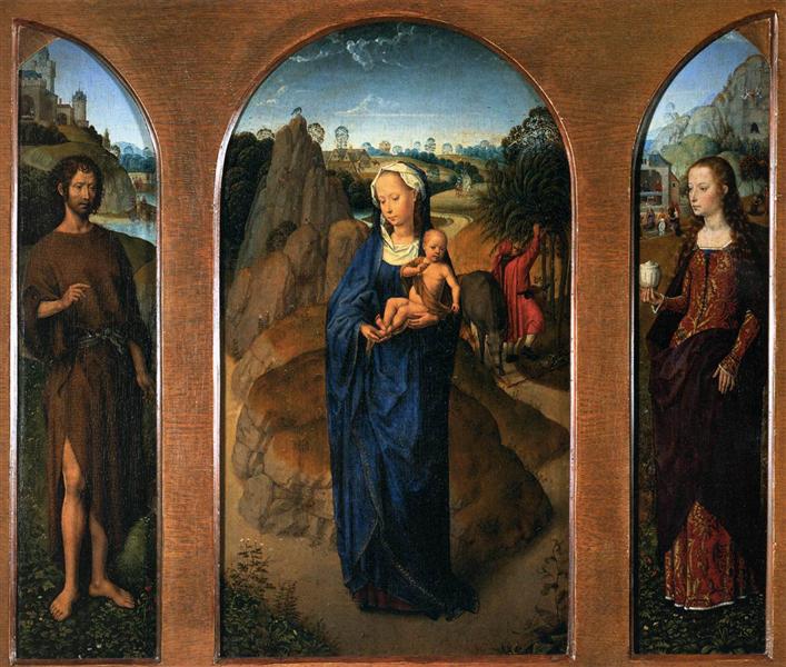 The Rest on the Flight into Egypt, 1494 - 漢斯·梅姆林