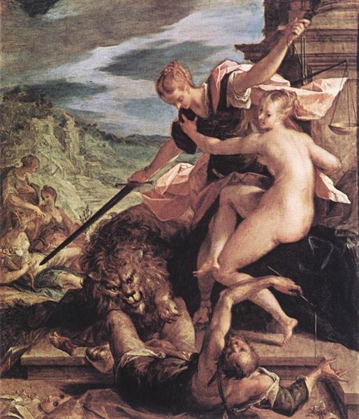 Allegory or The Triumph of Justice, 1598 - Ханс фон Аахен