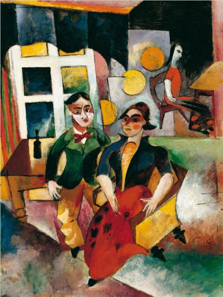Young Couple, 1915 - Heinrich Campendonk