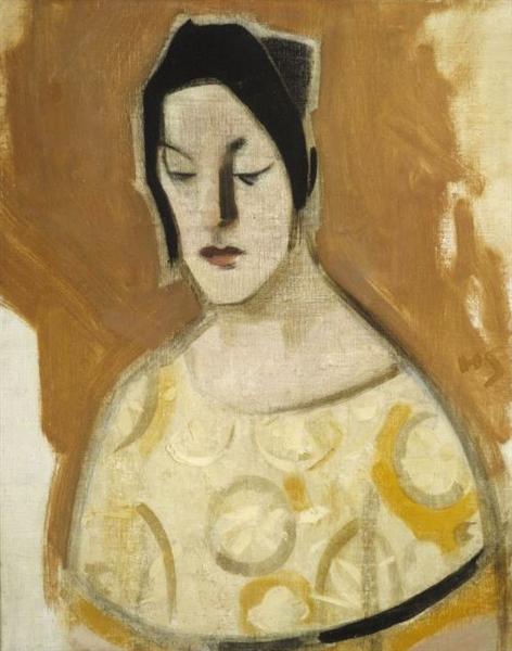 The Fortune-Teller (Woman in Yellow Dress), 1926 - Helene Schjerfbeck