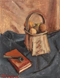 Still Life With Pipe and Fruit Basket - Генрі Катарджі