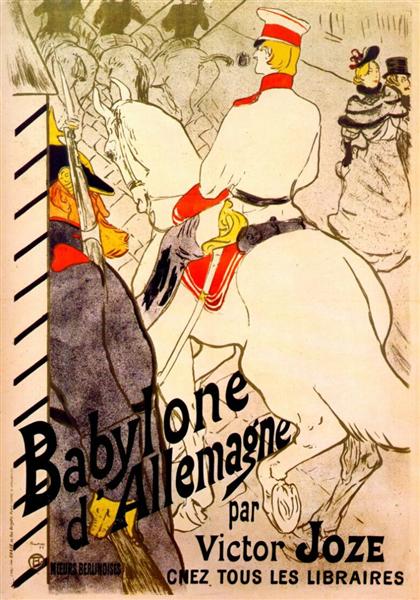 Babylon German by Victor Joze, c.1894 - Анри де Тулуз-Лотрек