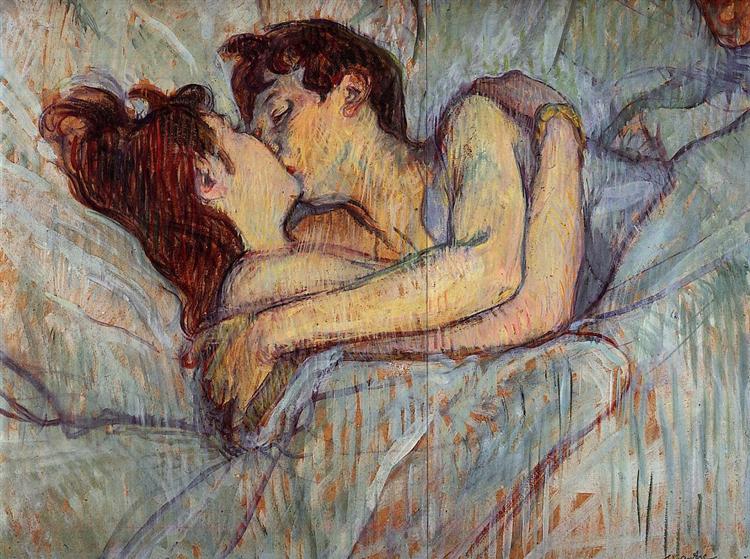 In Bed, The Kiss, 1892 - Henri de Toulouse-Lautrec