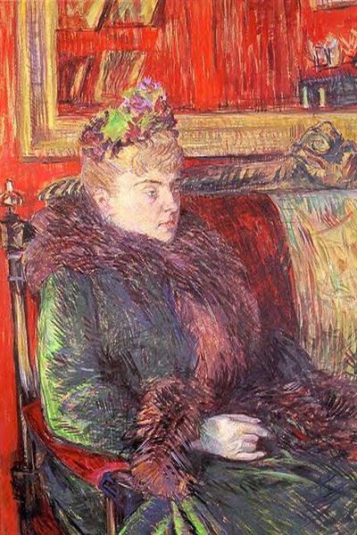 Portrait of Madame de Gortzikolff, 1893 - Henri de Toulouse-Lautrec