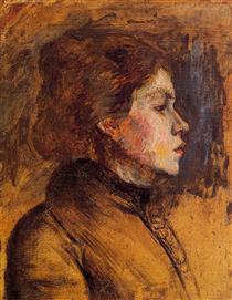Woman s Head - Henri de Toulouse-Lautrec