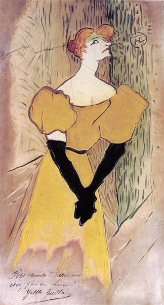 Yvette Guilbert, 1895 - Анрі де Тулуз-Лотрек