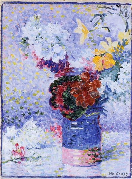 Flowers in a Glass, c.1904 - Анрі Едмон Кросс