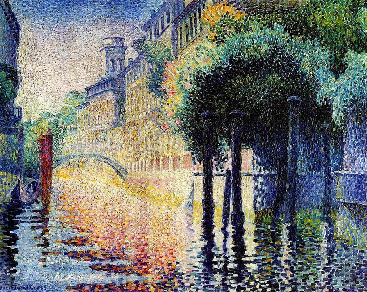Rio San Trovaso, Venice, 1903 - 1904 - Henri-Edmond Cross