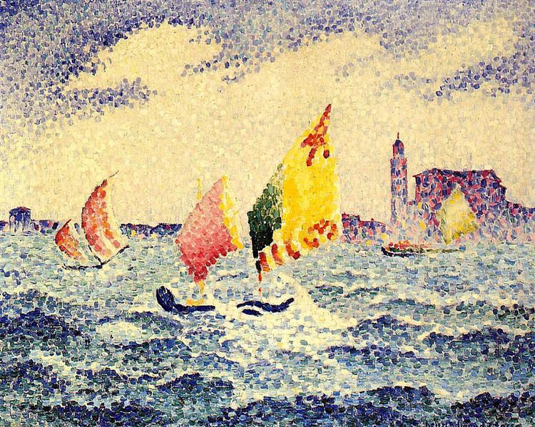 Sailboats near Chicago, 1903 - 1905 - Анри Эдмон Кросс