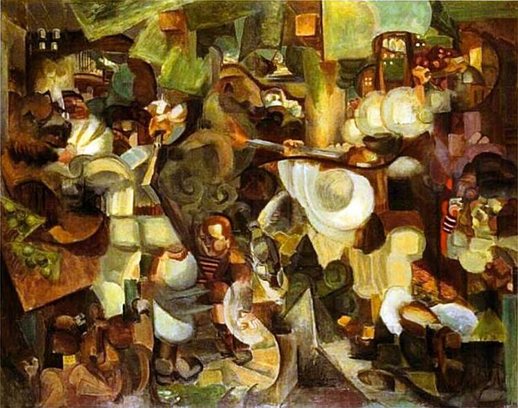 Mountaineers Attacked by Bears, 1912 - Henri Le Fauconnier