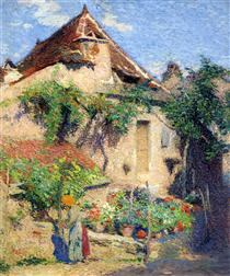 House and Garden at Saint-Cirq-Lapopie - Анри Мартен