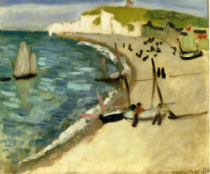 Aht Amont Cliffs at Etretat, 1920 - Henri Matisse