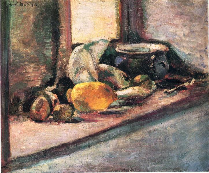 Blue Pot and Lemon, 1897 - 馬蒂斯