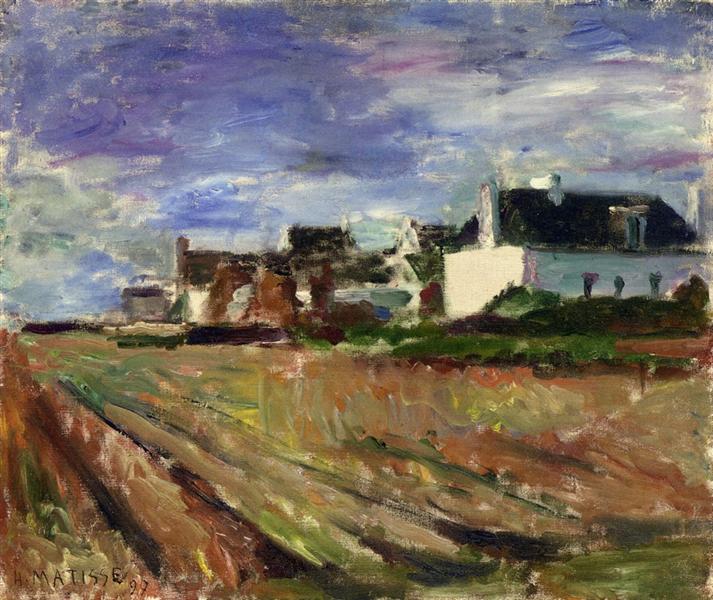 Farms in Brittany, Belle Ile, 1897 - Анри Матисс
