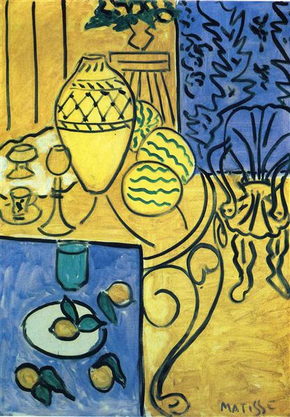 Interior in Yellow, 1946 - Henri Matisse