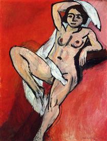 Nude with a Scarf - Анри Матисс