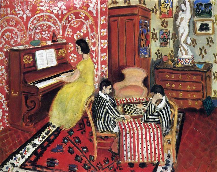 Pianist and Checker Players-Matisse
