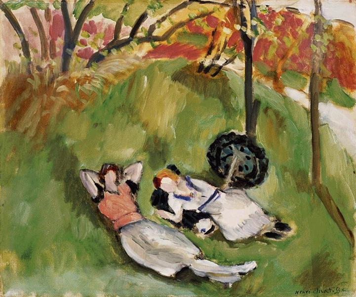 Two Figures Reclining In A Landscape 1921 Henri Matisse Wikiart Org