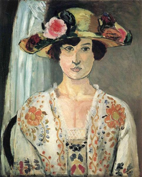 Жінка в капелюсі, c.1920 - Анрі Матісс