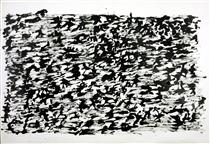 Untitled Chinese Ink Drawing - Henri Michaux
