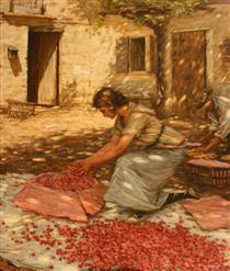 Packing Cherries in Provence, France - Henry Herbert La Thangue
