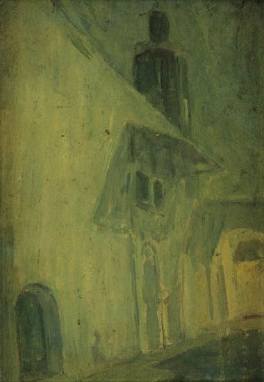The House (Wall) in Blue, 1912 - Henry Ossawa Tanner